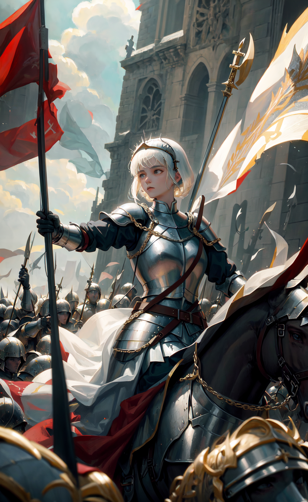 04096-4030812717-masterpiece, best quality, Joan of Arc leading her army into battle, heroic, bright, moody, intense.png